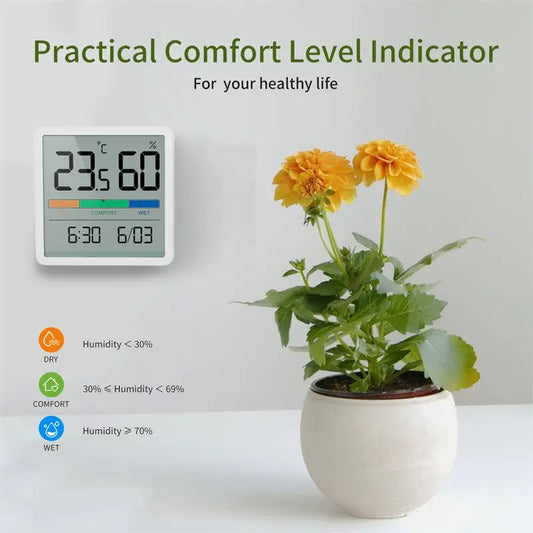 Indoor LCD Digital Thermometer & Hygrometer