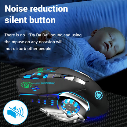 RGB Wireless Gaming Mouse – Bluetooth 5.2 & 2.4G