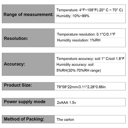 Digital Thermometer & Hygrometer (LCD Display)