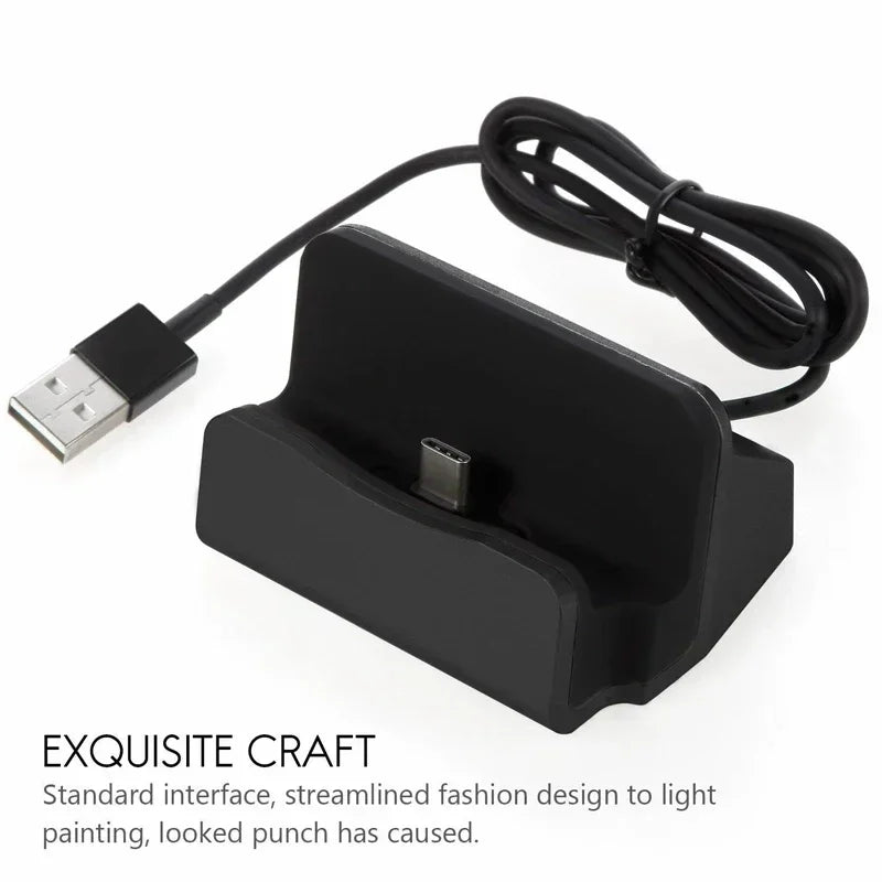 USB-C Desk Dock Charging Stand – iPhone & Samsung