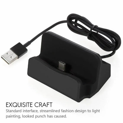 USB-C Desk Dock Charging Stand – iPhone & Samsung
