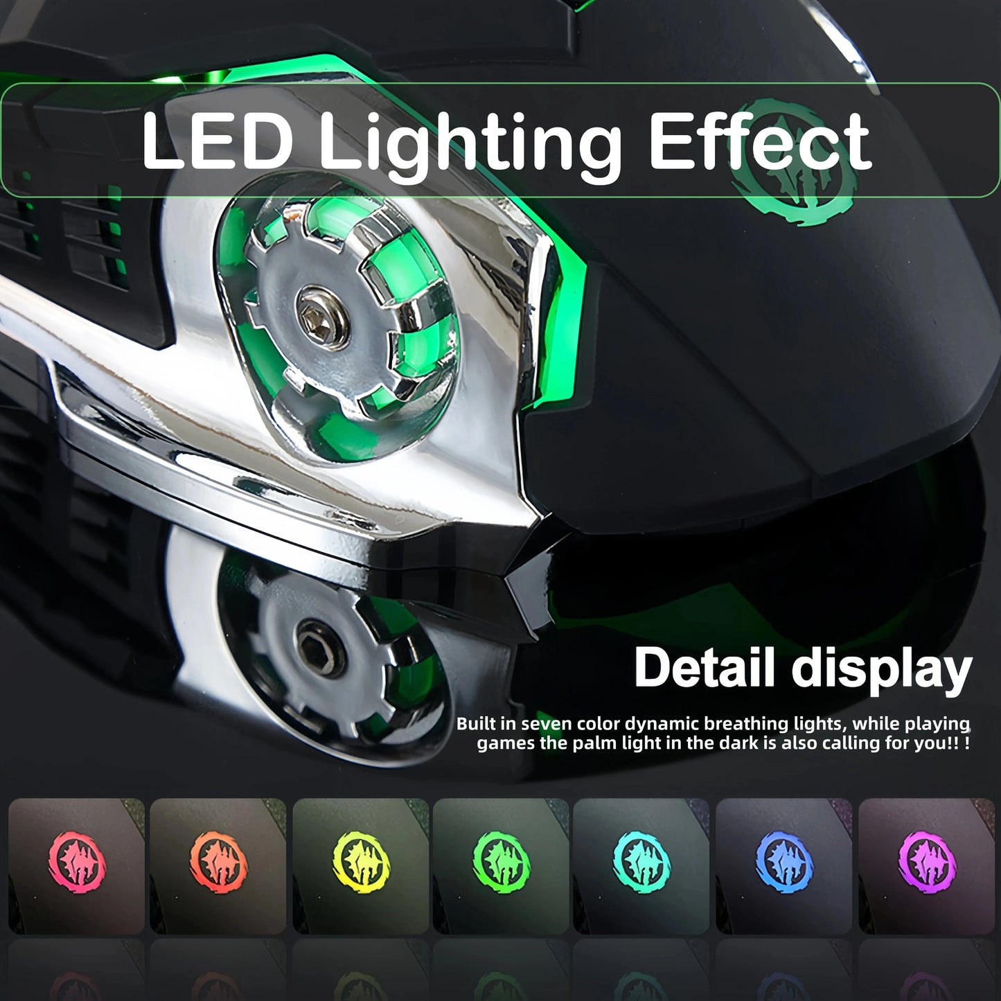 RGB Wireless Gaming Mouse – Bluetooth 5.2 & 2.4G
