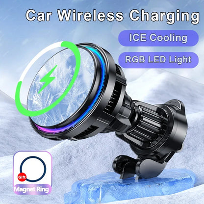 MagSafe Magnetic Wireless Car Charger – iPhone 12–16 Pro Max