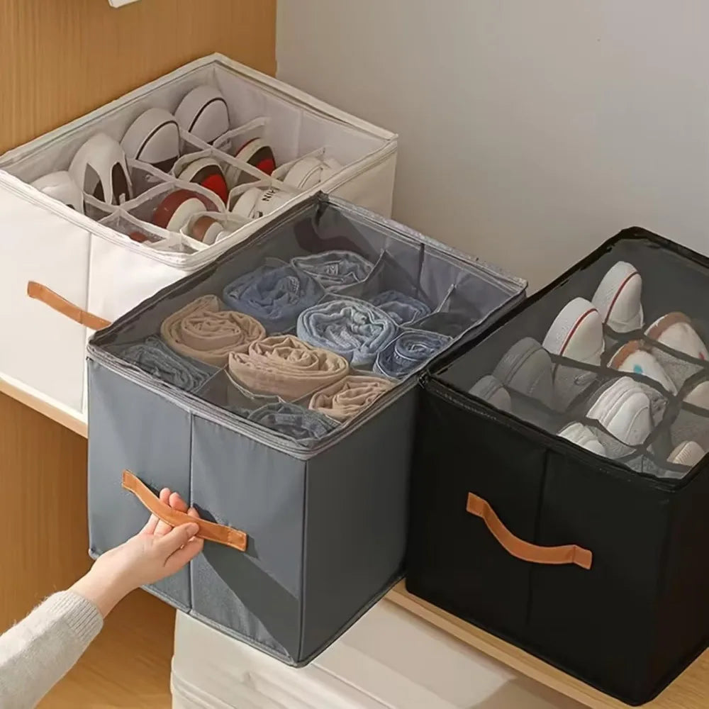 Foldable Shoe Storage Box Organizer – Under Bed