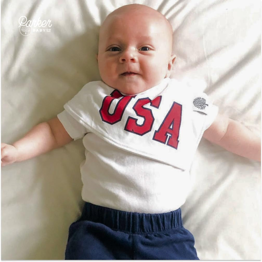 Parker Baby Bandana Drool Bibs 4 Pack Baby Bibs for Boys, Girls, Unisex