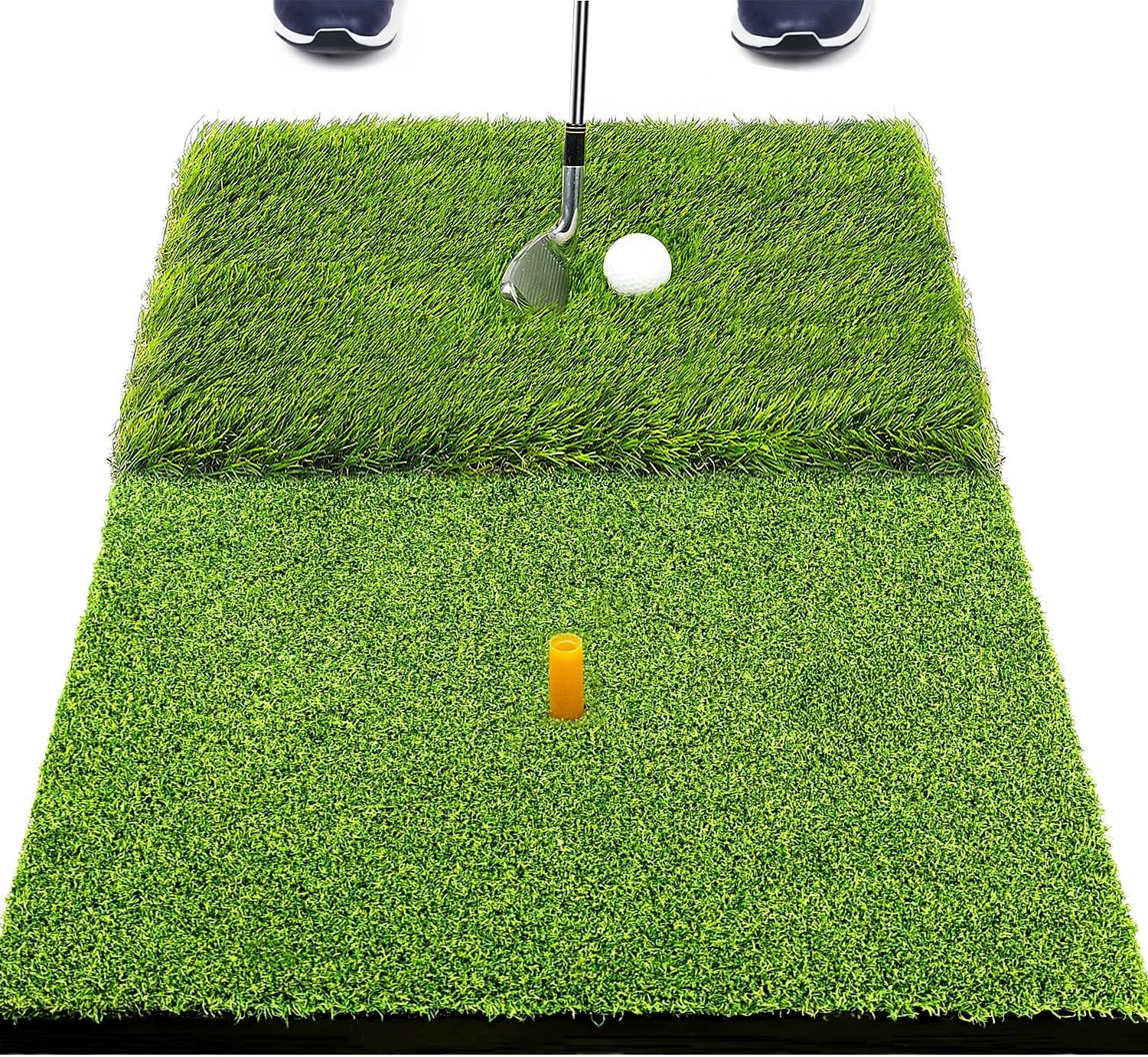 Foldable Golf Hitting Mat, Portable Golf Practice Grass Mat for Indoor/Outdoor, Anti-Deformation