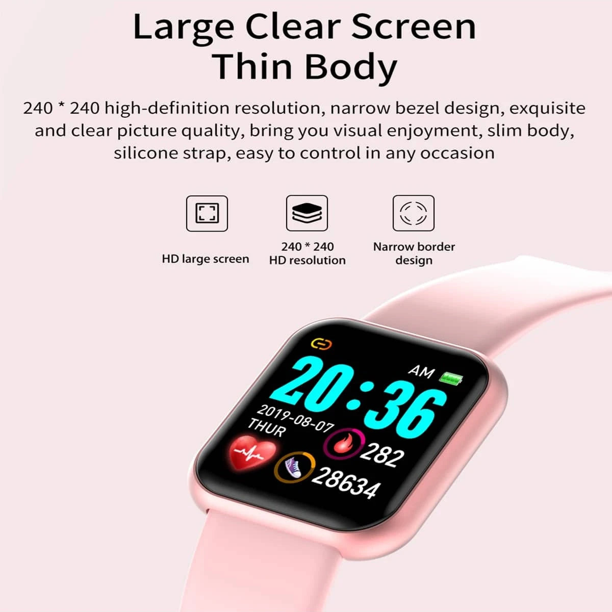 Smart Watch with Music Control & Notifications