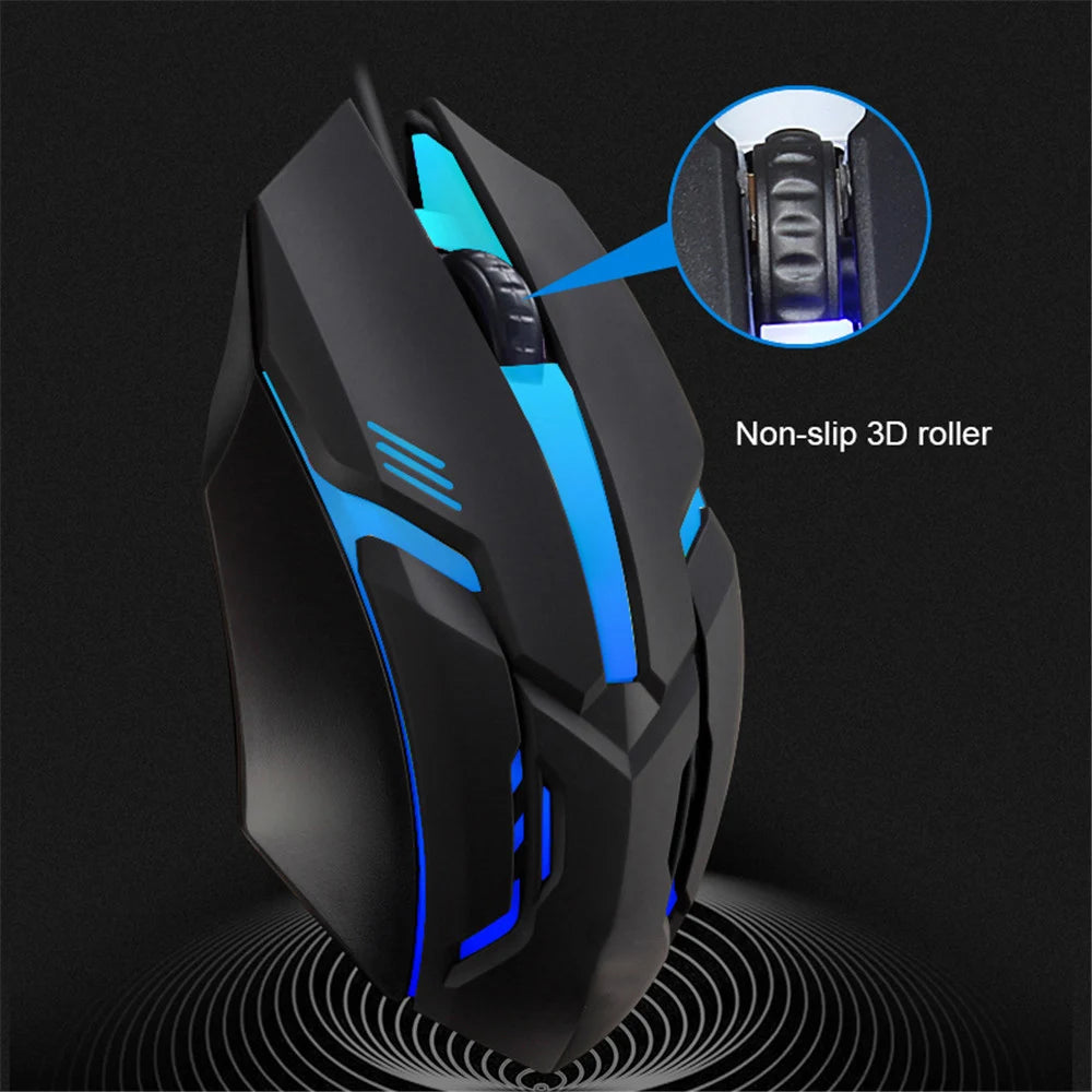 E-Sports LED Gaming Mouse – 5000 DPI USB Wired