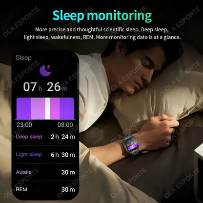 Men's Smartwatch with Flashlight & Bluetooth Calling