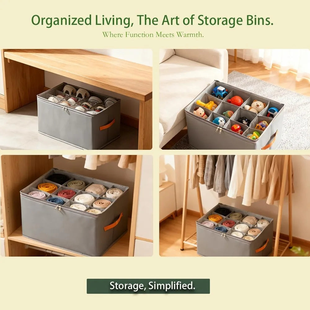 Foldable Shoe Storage Box Organizer – Under Bed
