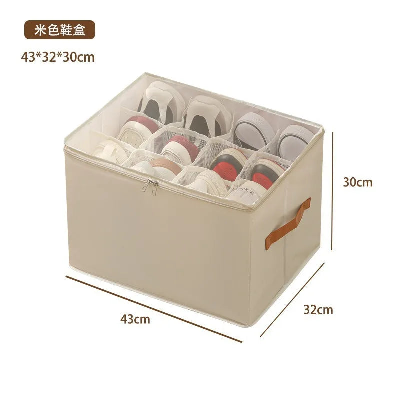 Foldable Shoe Storage Box Organizer – Under Bed