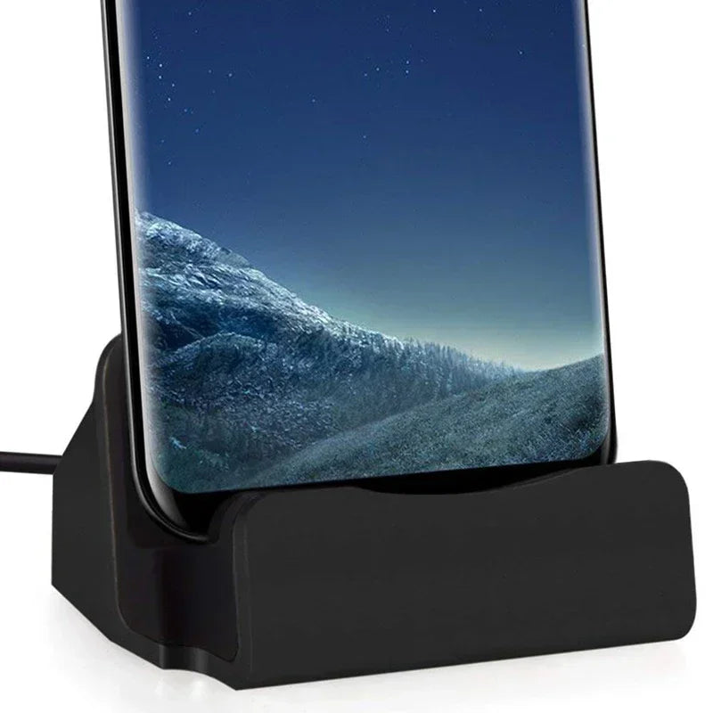 USB-C Desk Dock Charging Stand – iPhone & Samsung