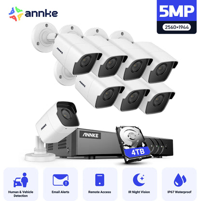 8-Channel 5MP HD CCTV Security System with Night Vision