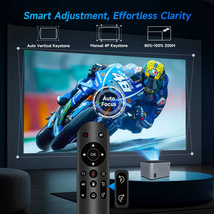 Magcubic 4K Smart Projector – 1080P Full HD, WiFi 6, Voice Control