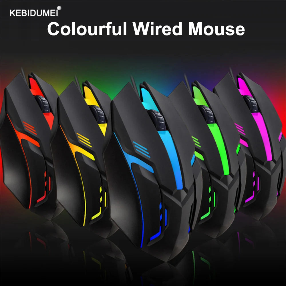 E-Sports LED Gaming Mouse – 5000 DPI USB Wired