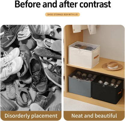 Foldable Shoe Storage Box Organizer – Under Bed