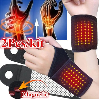 Tourmaline Self-Heating Wrist Brace – Magnetic Therapy