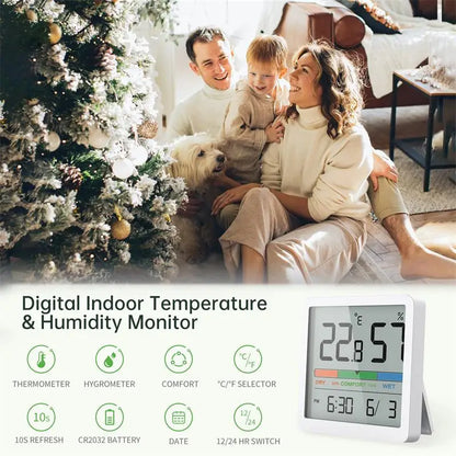 Indoor LCD Digital Thermometer & Hygrometer