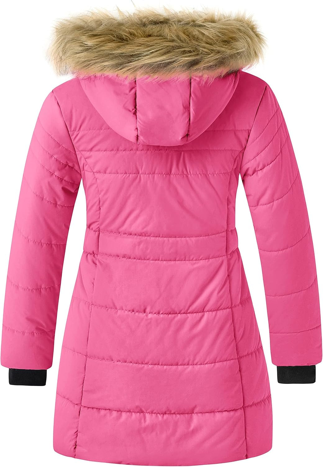 Girls' Long Winter Coat Parka Water Resistant Warm Puffer Jacket