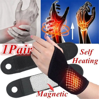 Tourmaline Self-Heating Wrist Brace – Magnetic Therapy