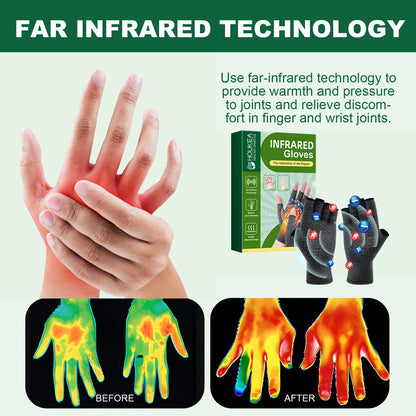 Compression Arthritis Gloves – Half Finger Wrist Support
