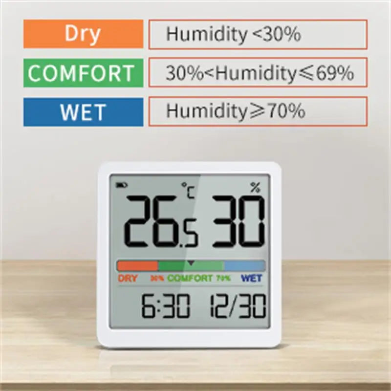 Indoor LCD Digital Thermometer & Hygrometer