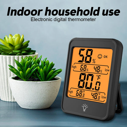 Digital Thermometer & Hygrometer (LCD Display)