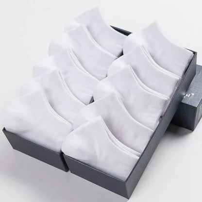 Unisex 40/20/10 Pairs of Solid Color Socks, Soft and Lightweight Ankle Socks, WOMEN'S Casual Boat Socks, Low Cut Ankle Socks