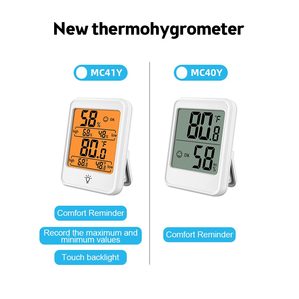 Digital Thermometer & Hygrometer (LCD Display)