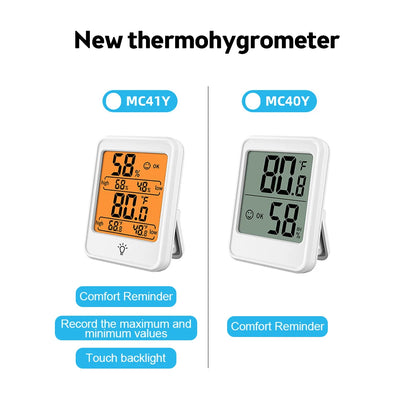 Digital Thermometer & Hygrometer (LCD Display)