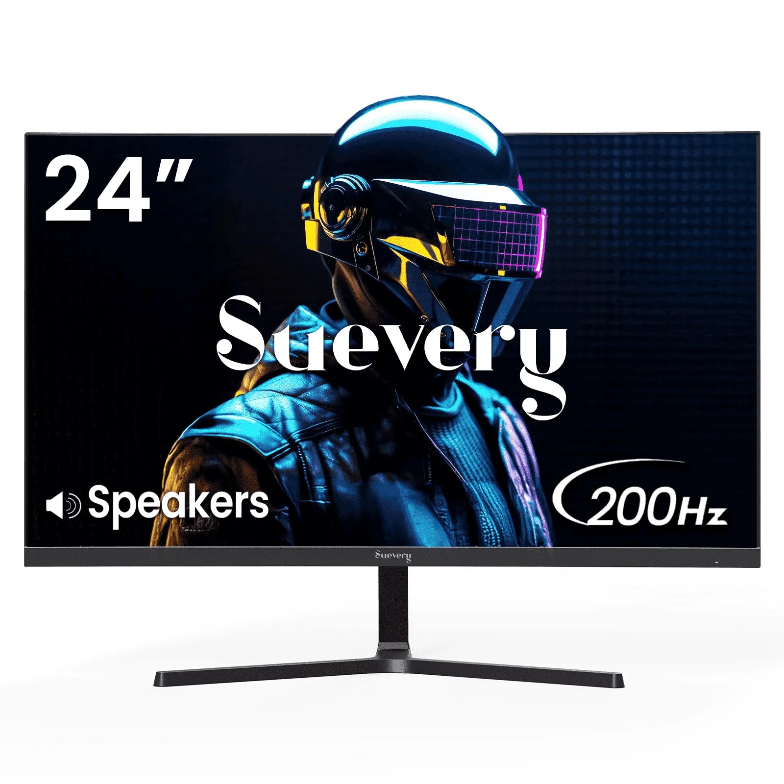 24" 200Hz Gaming Monitor,Ips Panel,Fhd Computer Monitor, Built-In Speakers, 120% Srgb, Freesync, Black
