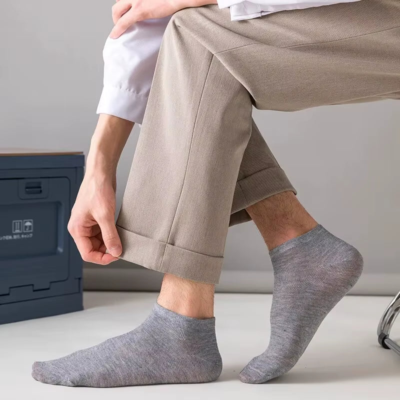 10/20/40 Pairs of Solid Color Socks, Soft and Lightweight Ankle Socks, Casual Boat Socks, Low Cut Ankle Socks