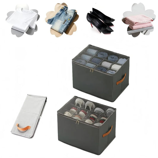 Foldable Shoe Storage Box Organizer – Under Bed