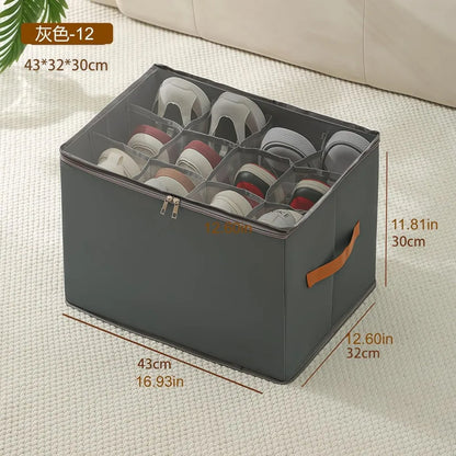 Foldable Shoe Storage Box Organizer – Under Bed