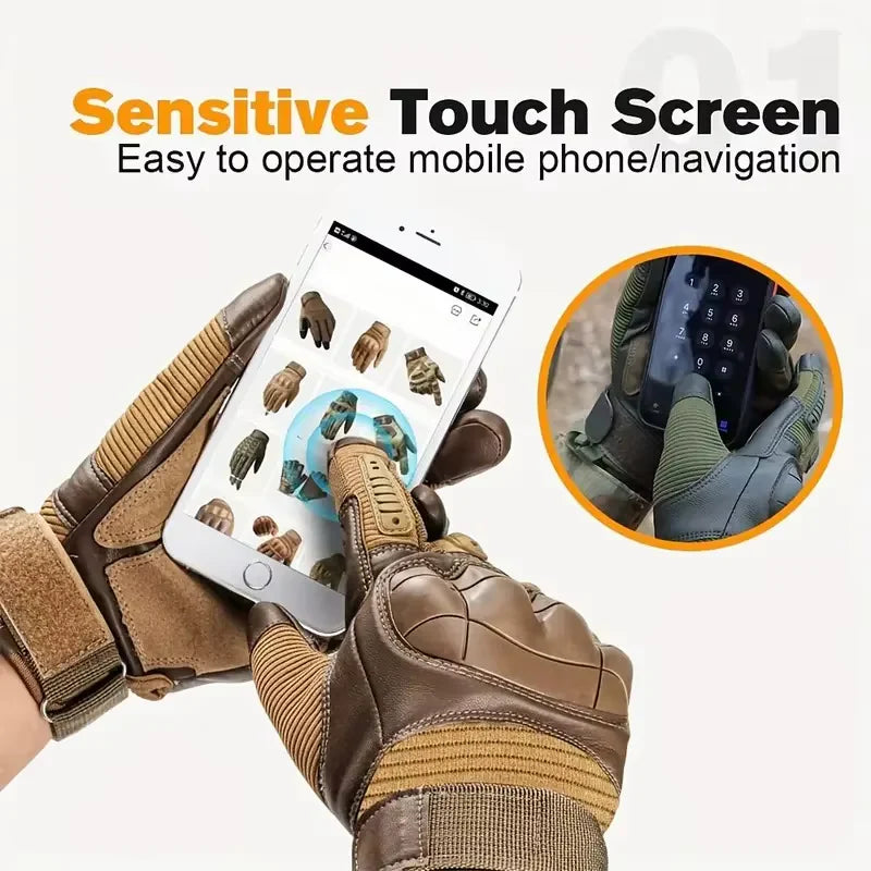 Ultimate Grip Fingerless Tactical Gloves – Touchscreen-Ready for Riders, Workers & Adventurers